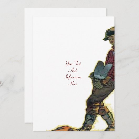 Mason Invitation Kaart (Voorkant / Achterkant)