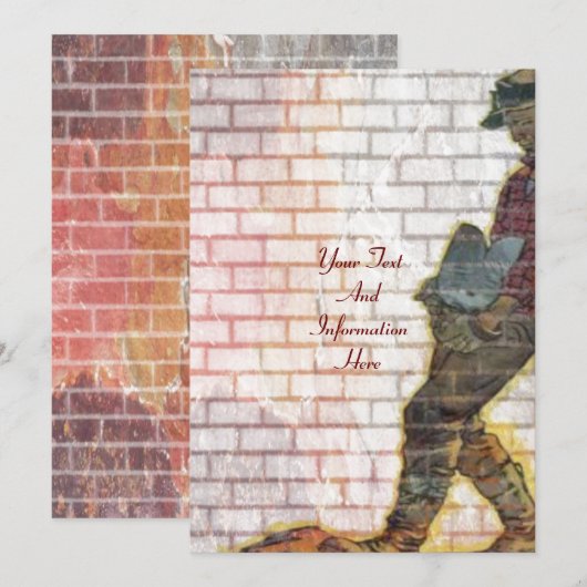 Mason Invitation Kaart (Voorkant / Achterkant)