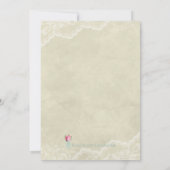 Mason Jar and Lace Baby shower Kaart (Achterkant)