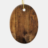 Mason Jar and White Daisy Country Wedding Keramisch Ornament (Achterkant)