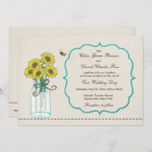 Mason Jar Arrangement Kaart (Voorkant / Achterkant)