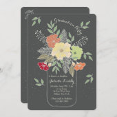 Mason Jar Arrangement Kaart (Voorkant / Achterkant)