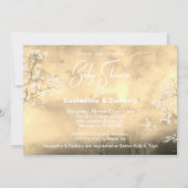 *~* Mason Jar Baby Breath Baby shower Rustiek Kaart (Achterkant)