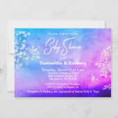 ** Mason Jar Baby Breath Rustic Baby shower Kaart (Achterkant)