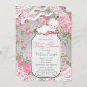 Mason Jar Baby shower Kaart (Voorkant / Achterkant)