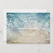 ** Mason Jar Baby's Breath Baby shower Rustiek Kaart (Achterkant)