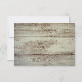 Mason Jar Barn Wood Rustic Wedding RSVP-kaarten RSVP Kaartje (Achterkant)