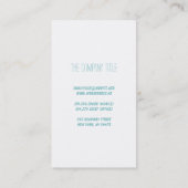 Mason Jar Beach Nautical Coastal Underwater White Visitekaartje (Achterkant)