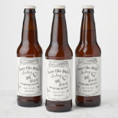 Mason Jar Bewaar de Datum Bier Etiket (Flessen)