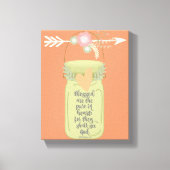 Mason Jar Bijbel Verse Canvas Afdruk (Voorkant)