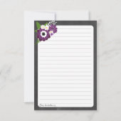 Mason Jar Bloemen Receptkaart (Achterkant)