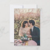 Mason Jar Bloemenboeket Save The Date Kaart (Achterkant)