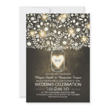  Mason Jar Bloemenbruiloft uitnodigingen