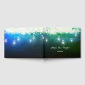 Mason Jar Blue Green Waterverf under the Stars Gastenboek (Volledig)