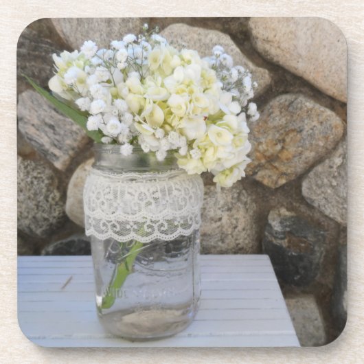 Mason Jar Bouquet Onderzetter (Voorkant)