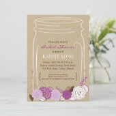 Mason Jar Bridal Shower Kaart (Staand voorkant)