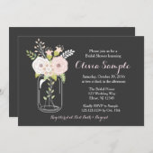 Mason Jar Bridal Shower Kaart (Voorkant / Achterkant)