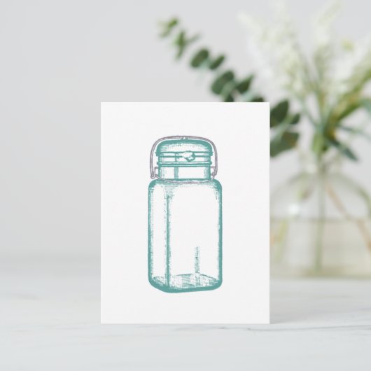  Mason Jar Briefkaart (Staand voorkant)