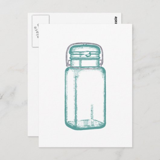  Mason Jar Briefkaart (Voorkant / Achterkant)