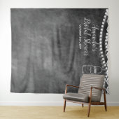 Mason Jar Bruidsmeisje Shower Fotohokje Achtergron Wandkleed (In Situ (horizontaal))