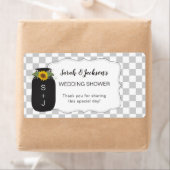 Mason Jar bruiloft douche gunst of waterfles Etiket (Insitu)