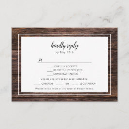 Mason jar burgundy bruiloft RSVP + keuze van de pa