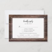 Mason jar burgundy bruiloft RSVP + keuze van de pa (Voorkant)