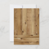 Mason Jar Burlap Kant Zonnebloem Bruiloft RSVP Kaa (Achterkant)