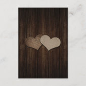 Mason Jar Burlap Rustieke houten accommodatie Kaar Informatiekaartje (Achterkant)