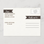 Mason Jar Burlap Zonnebloem Bruiloft Save The Date Aankondigingskaart (Achterkant)