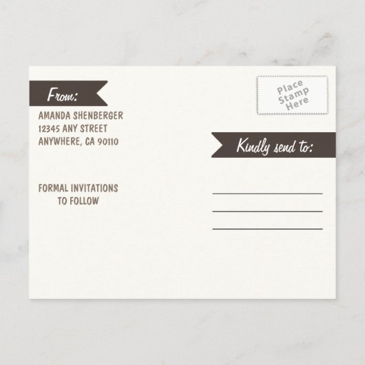 Mason Jar Burlap Zonnebloem Bruiloft Save The Date Aankondigingskaart (Achterkant)