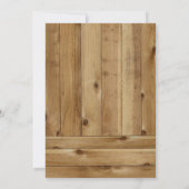 Mason Jar Burlap Zonnebloem Bruiloft Uitnodigingen (Achterkant)