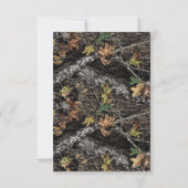 Mason Jar Camo Trouwreceptie Enclosure Kaarten (Achterkant)