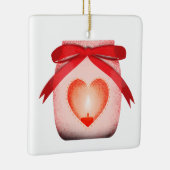 Mason jar candle keramisch ornament (Rechts)