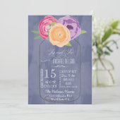 Mason Jar Chalkboard Sip en See Kaart (Staand voorkant)