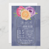 Mason Jar Chalkboard Sip en See Kaart (Voorkant / Achterkant)