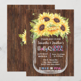 Mason jar country chic geslacht onthullen zonneblo kaart