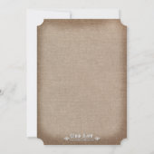 Mason Jar Country Roos Vrijgezellenfeest nodigt ui Kaart (Achterkant)