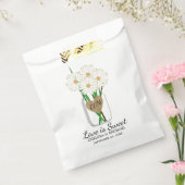 Mason Jar Daisies Bedankzakje (Gezegeld)