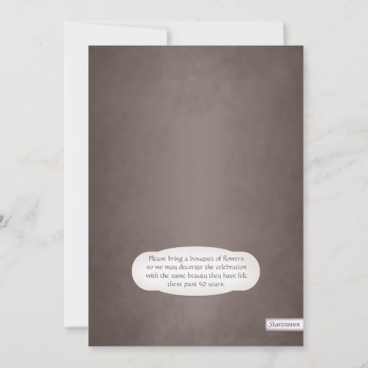  Mason Jar Daisy Brown Jubileum Kaart (Achterkant)