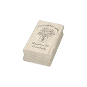 Mason Jar Daisy Flowers Bouquet Bookplate Rubberstempel (Stempel)