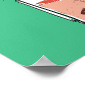 Mason Jar Daisy verdrinkt Poster (Hoek)