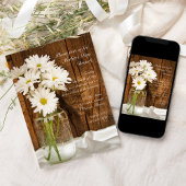 Mason Jar en Daisies Country Moederdag Brunch Kaart