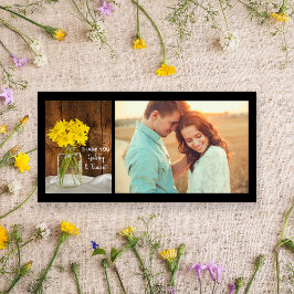 Mason Jar en Daisies Country Weddenschap Bedankt