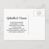 Mason Jar en Daisy Country Wedding Save the Date Aankondigingskaart (Achterkant)