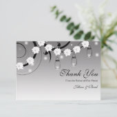 Mason Jar en Fireflies Bedankt voor je creditcard (Staand voorkant)