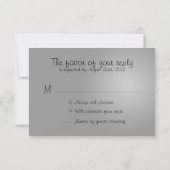 Mason Jar en Firefly RSVP - Black White Kaartje (Achterkant)