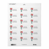 Mason Jar en Gerber Daisies Etiket (Full Sheet)