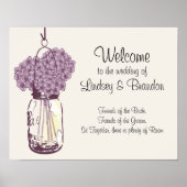 Mason Jar en Hydrangea's Poster (Voorkant)