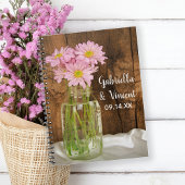 Mason Jar en Pink Daisies Barn Wedding Guest Book Notitieboek